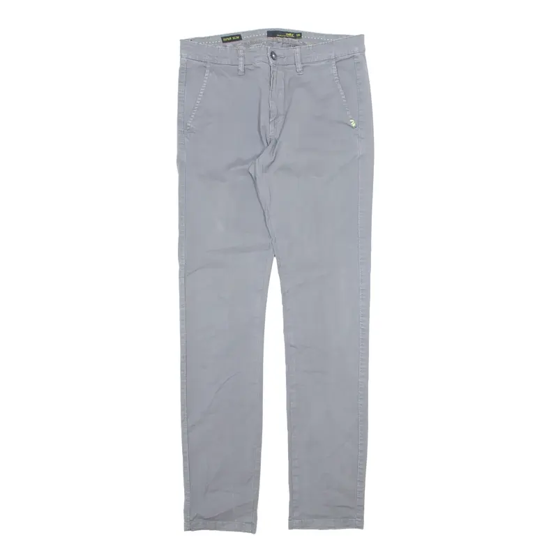TREZ Trousers Grey Slim Skinny Mens W31 L31