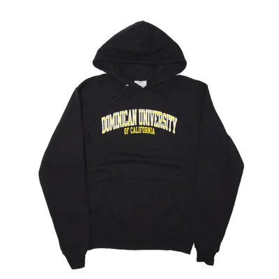 CHAMPION Dominican University Of California Hoodie Black Pullover Mens S