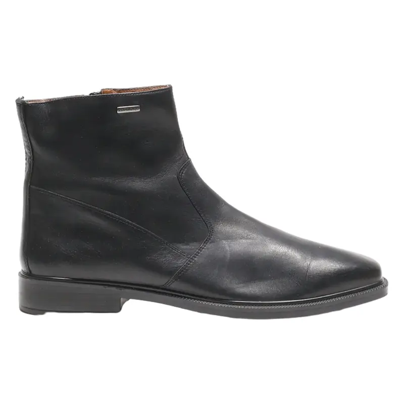 GEOX Ankle Boots Black Leather Mens UK 8