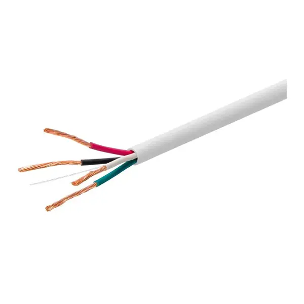 44337 Monoprice Speaker Wire CL3 Rated 4-Conductor 16AWG 250ft White