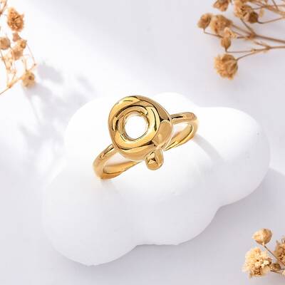 304 Stainless Steel Open Cuff Rings for Women
