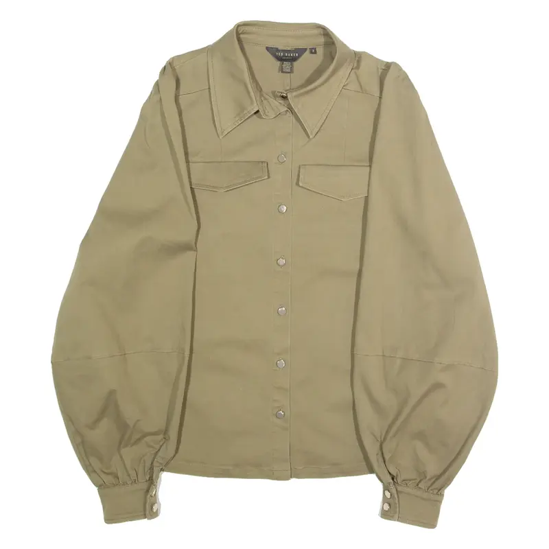 TED BAKER Womens Coach Jacket Green L