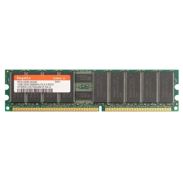 HYMD512G726A4M-H-AA-A Hynix 1GB DDR Reg ECC PC-2100 266Mhz Memory