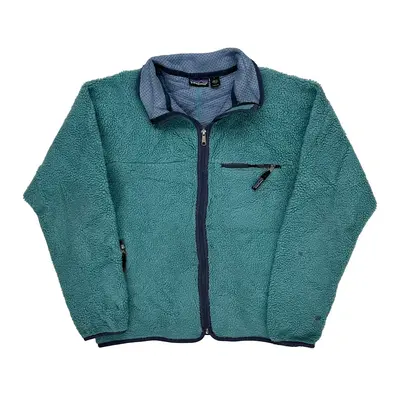 Made In Usa Patagonia Fleece Jacket - Large Green Polyester