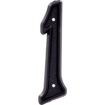 Hillman House Number-1 Hillman 5-/2 Plastic -, Matte Black