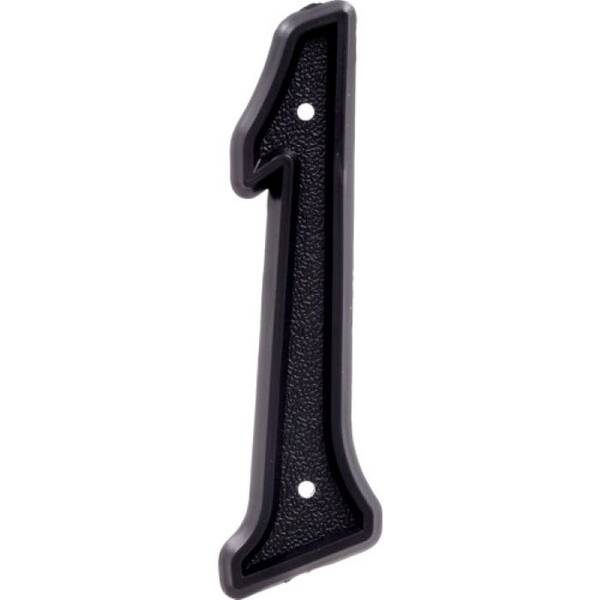 Hillman House Number-1 Hillman 5-/2 Plastic -, Matte Black