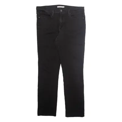 LEVI'S Womens Jeans Black Regular Tapered W33 L31
