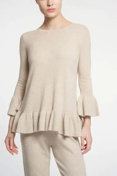 Sweater T08 T08 Honeysuckle Oatmeal | Color: OATMEAL | Size: L