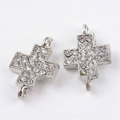 Alloy Rhinestone Links connectors