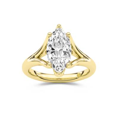 Rosie Marquise Lab Grown Diamond Engagement Ring | Yellow Gold 1-4 Ct. TW.