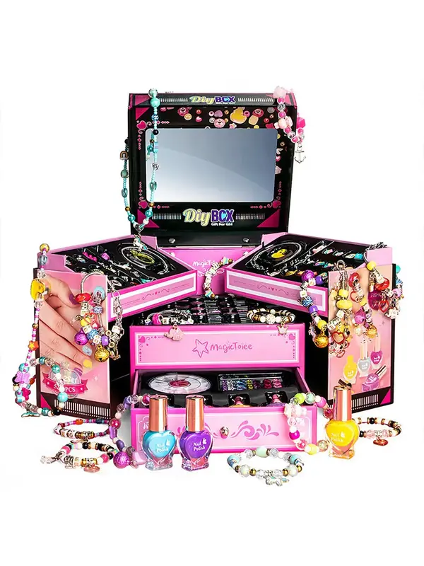 Crafts DIY Jewelry Making Kit & Nail Art Kit, DIY Jewelry Making Supplies for Bracelet Necklace Earrings, Best for Birthday G...