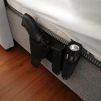 Directional Bedside/Car Seat Invisible Holster with Cartridge Clip Pouch-Quick Access Nylon Pistol Bracket for Home Defense E...