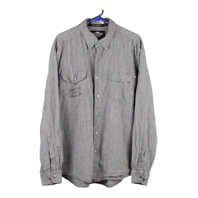 Harley Davidson Shirt - XL Grey Linen Blend