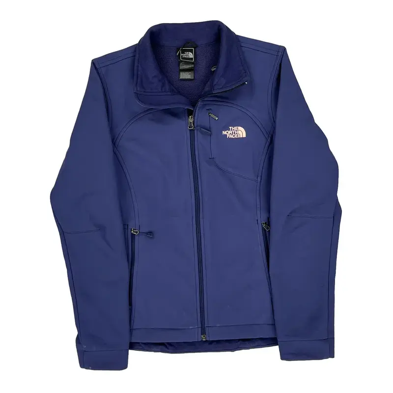 The North Face Fleece Jacket - Small Blue Polyester Blend