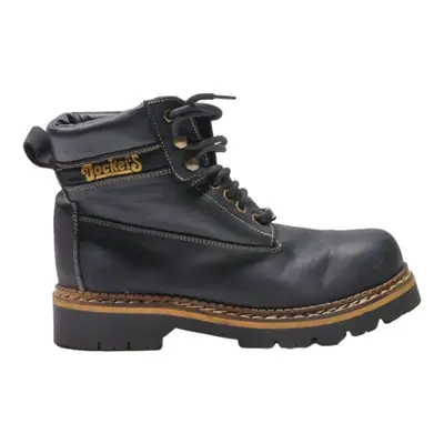 DOCKERS Lace-Up Boots Black Leather Mens UK 7