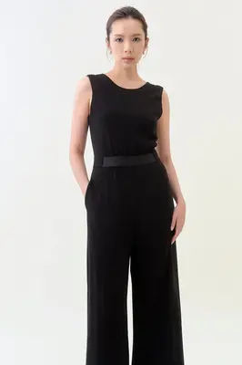 Low-Back Jumpsuit - Black | Size: M | Style: Jumpsuit