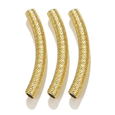 304 Stainless Steel Curved Tube Beads
