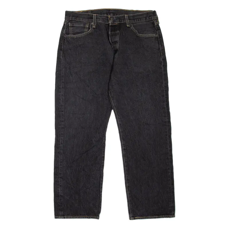 LEVI'S 501 Jeans Mens Black Regular Straight W32 L27