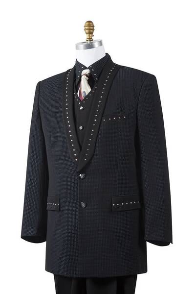 Canto Men's 3pc Artistic Stripe Suit - Fashionable Professional Attire