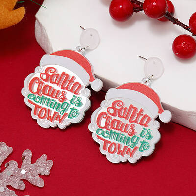 Christmas Acrylic Stud Earrings