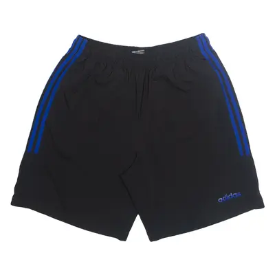 ADIDAS Mesh Lined Mens Sports Shorts Black L W30