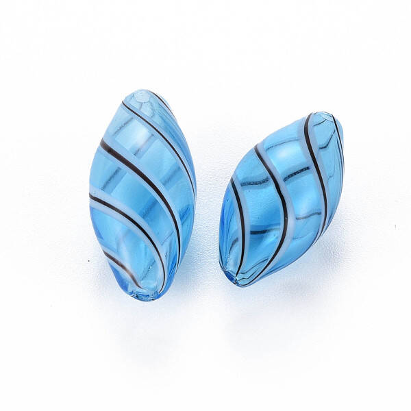 Transparent Handmade Blown Glass Globe Beads