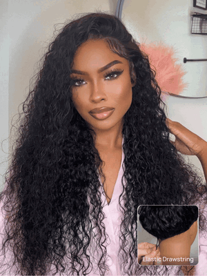 Nadula No Slip Wig 13x4 Micro Water Wave Natural Ripple Curl Lace Frontal Glueless Human Hair Wig