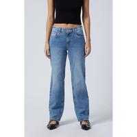 PacSun Women's Jordyn Stretch Low Rise Straight Leg Jeans Medium Indigo