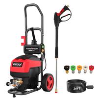 PowerSmart Electric Pressure Washer 2200 PSI, 1.2 GPM with Onboard Soap Tank, Spray Gun & Wand, 5 Nozzle Set for Cleaning Car...