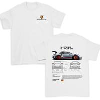 Porsche 911 GT3 RS Graphic Cotton T-Shirt, Gift For Men & Women, Smooth Print Design, Ideal Gift For Porsche Fans And Car Lov...