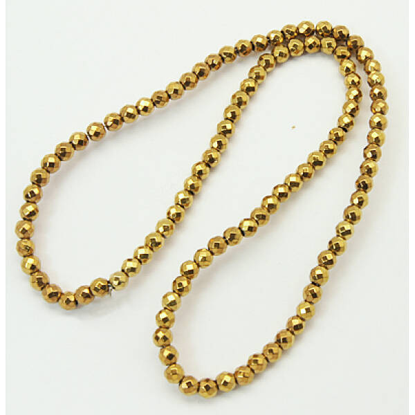 Non-Magnetic Synthetic Hematite Beads Strands