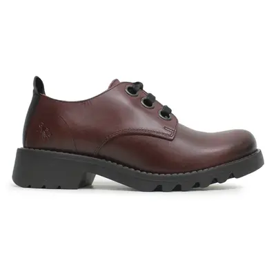 Fly London RUDA538FLY Rug Leather Women's Comfort Shoes - Wine - Size:US 9-9.5 Women