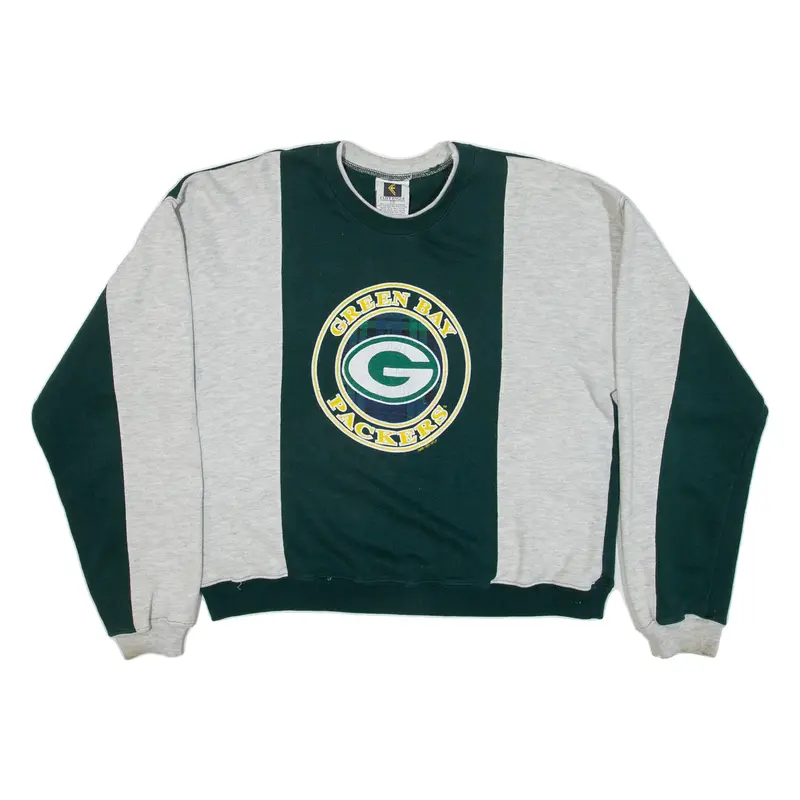 CLIFF ENGLE Green Bay Packers Mens Sweatshirt Green 90s USA S