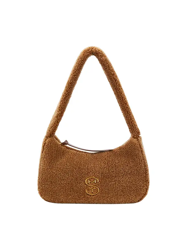Smting fluffy hobo bag