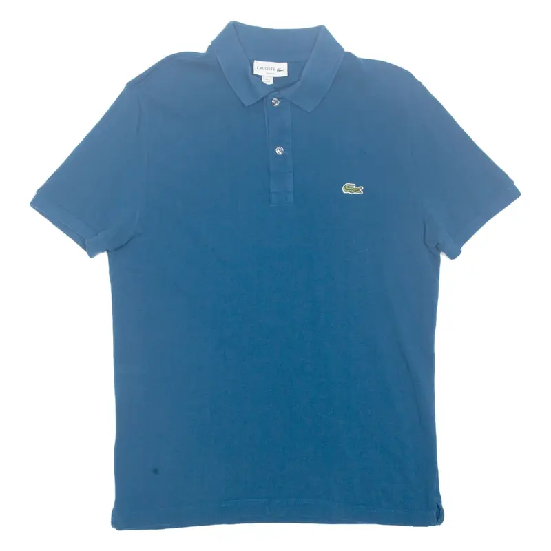 LACOSTE Slim Fit Mens Polo Shirt Blue M