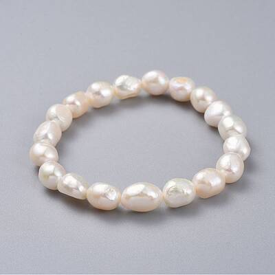 Natural Pearl Stretch Bracelets