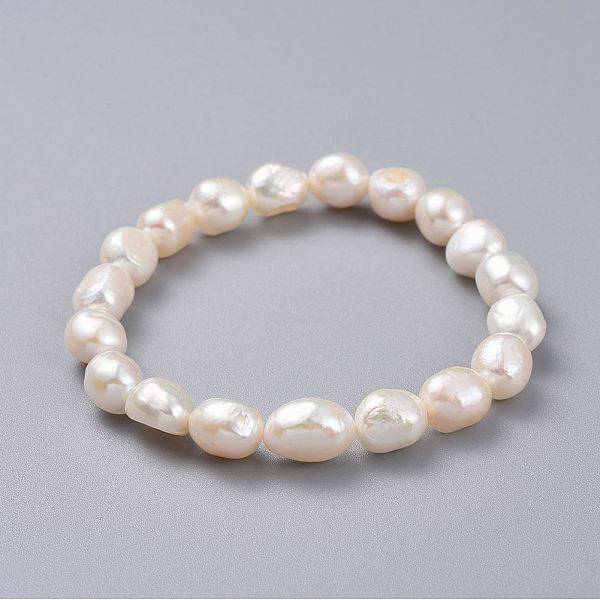 Natural Pearl Stretch Bracelets