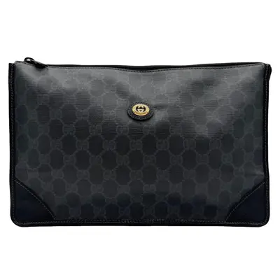 Pre-owned GUCCI Sherry Line Clutches & Wristlets Cosmetic Pouch Clutch Bag