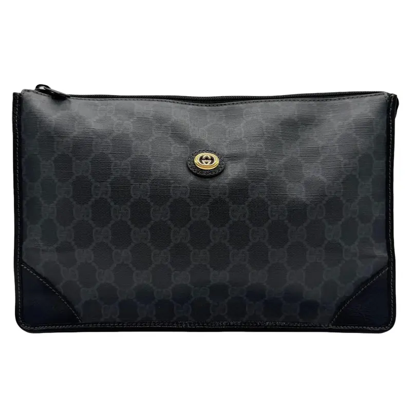 Pre-owned GUCCI Sherry Line Clutches & Wristlets Cosmetic Pouch Clutch Bag