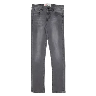 LEVI'S 510 Jeans Grey Denim Slim Skinny Boys W26 L28