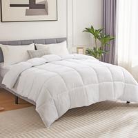 Bedding Polyester Comforter Duvet Insert, Quilted Comforter with Corner Tabs, Box Stitched Alternative Comforter with Ultra S...