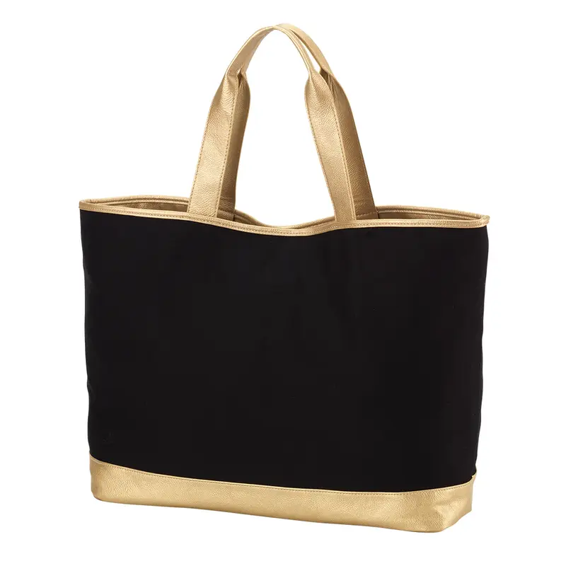 Viv&Lou Black Cabana Tote