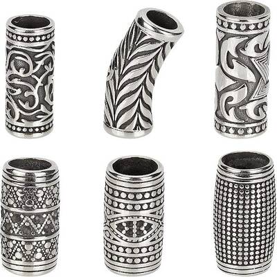 6 Pcs 304 Stainless Steel Beads