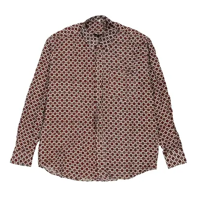 Unbranded Patterned Shirt - Large Red Cotton