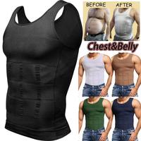 1-2 Pack Menswear Sleeveless Body Tummy Control Shaper Vest Shapewear Seamless Breathable Comfortable Workout Tank Tops under...
