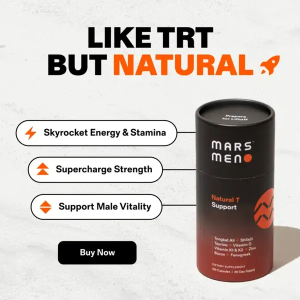 Mars Men 8 in 1 Natural Supplement | Combining Shilajit + Tongkat Ali + 6 Ancient Ingredients