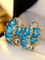Fashionable Geometric Design Earrings, Elegant Jewelry for Women for Party, Daily Clothing Decor, Trendy All-match & Exquisit...