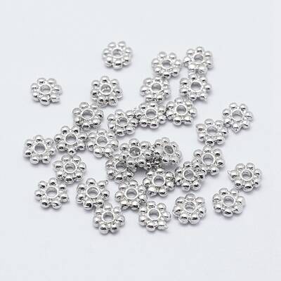 Brass Daisy Spacer Beads