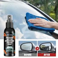 Car Windshield Spray, Anti-fogging Agent, Car Glass Oil Film Remover, Car Window Windshield Hydrophobic Paint Anti-fog & Rain...