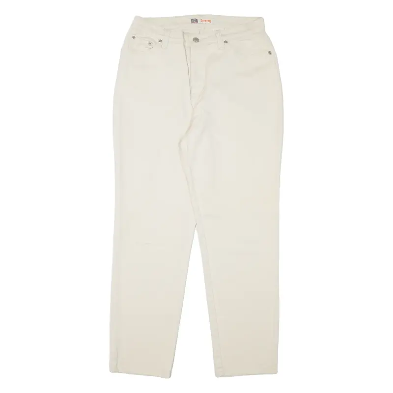 FADED GLORY Womens Jeans Beige Regular Mom W28 L28